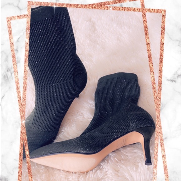 New! Booties with a sprinkle of sparkle. - Picture 3 of 3